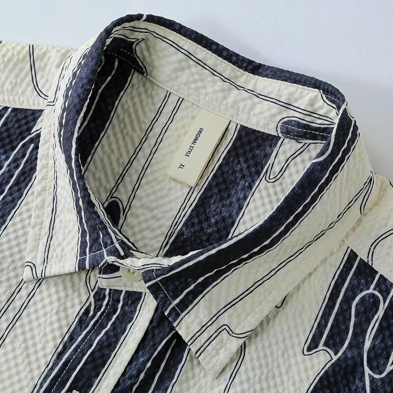AVERY TEXTURED BUTTON-UP