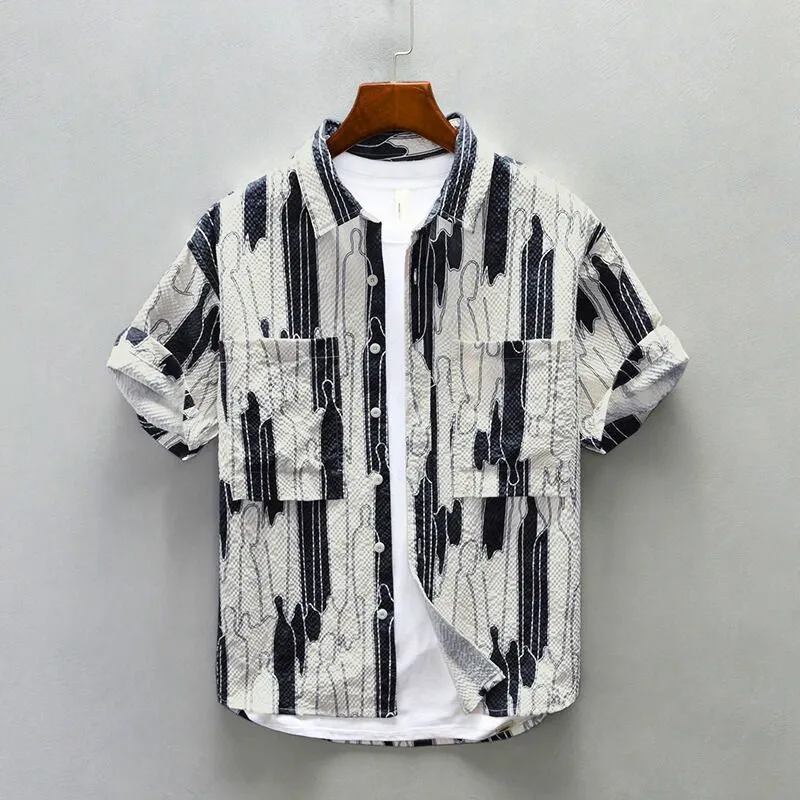 AVERY TEXTURED BUTTON-UP
