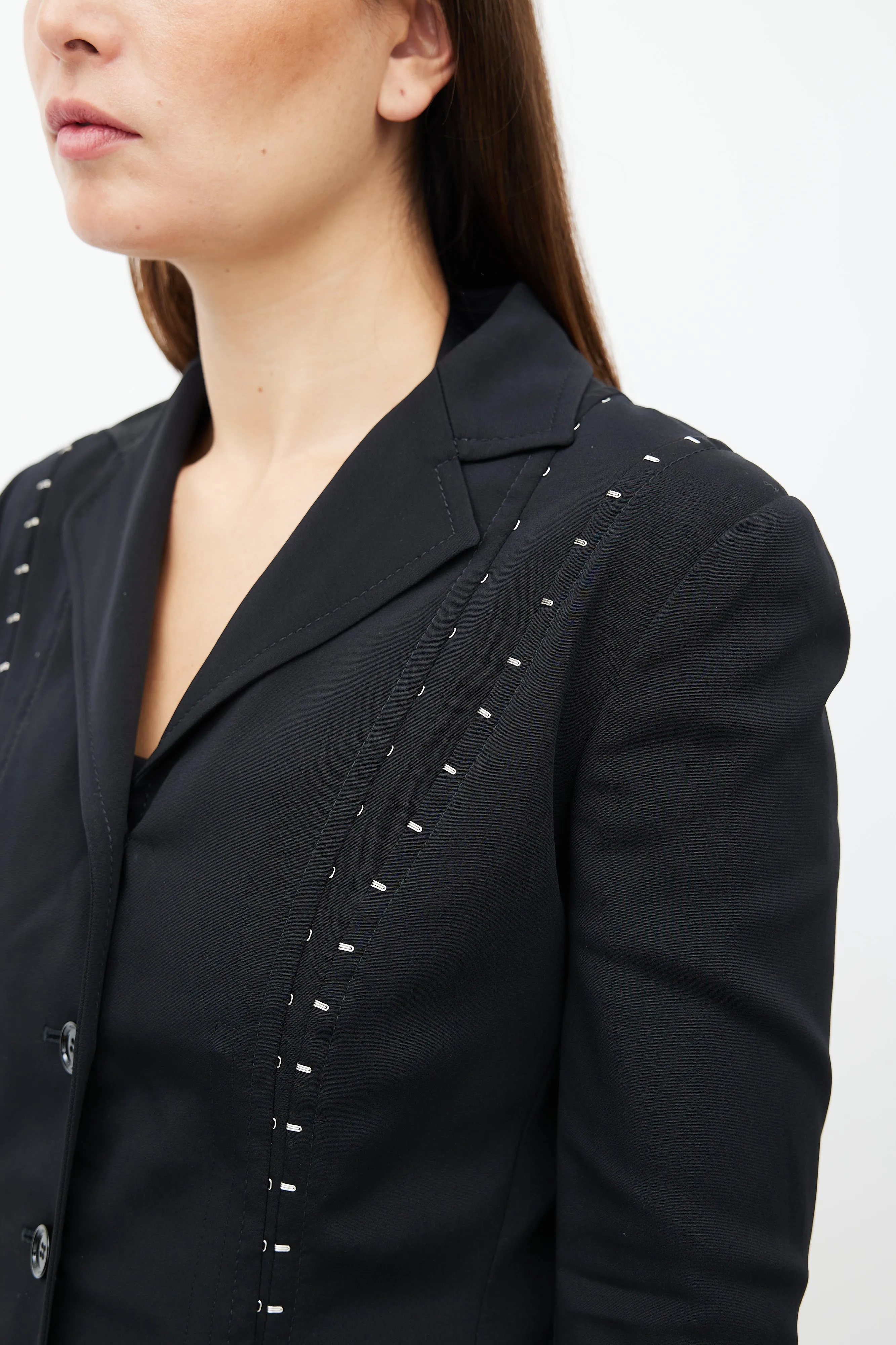 Black & Silver Two-Piece Suit