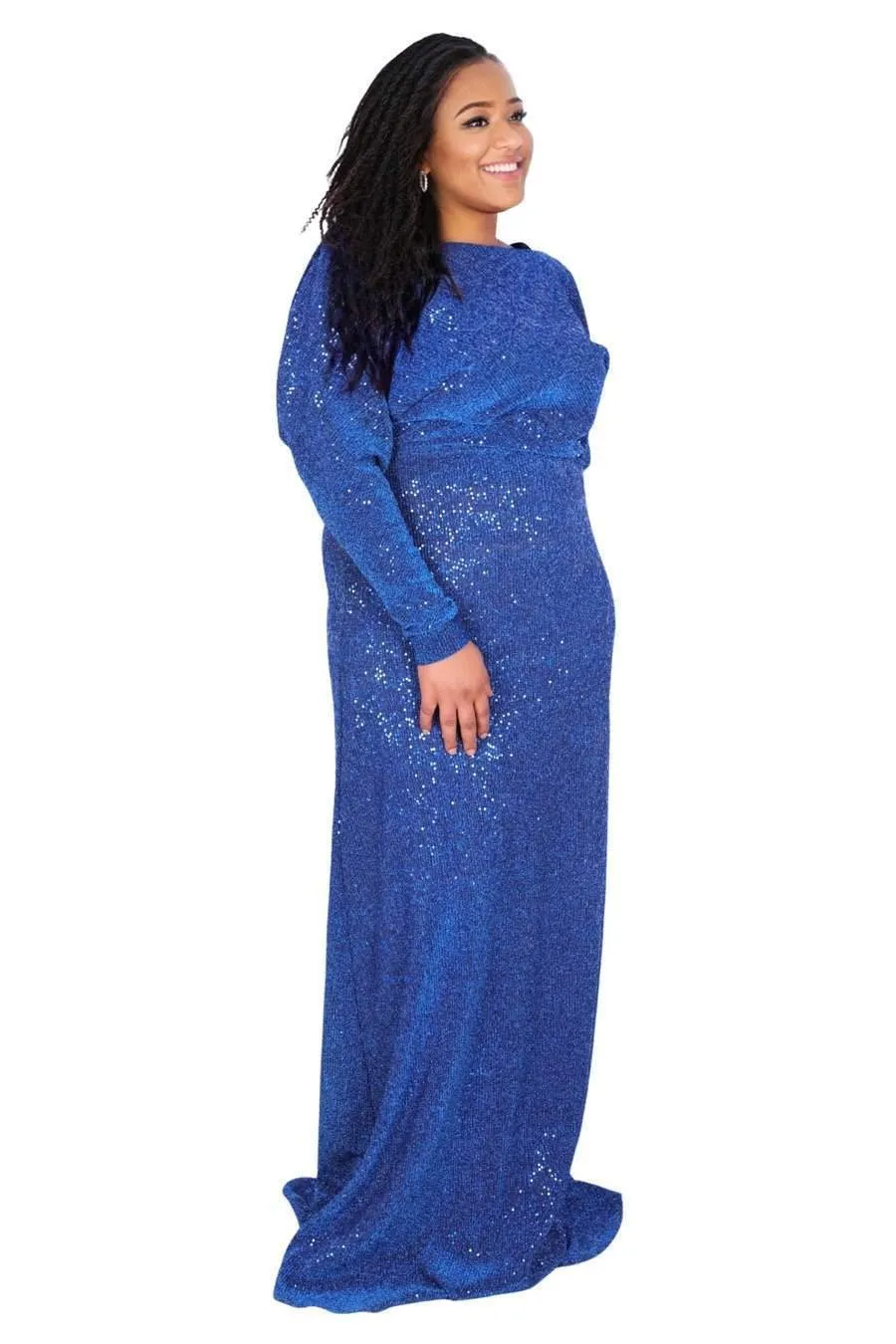 Blue Shiny Dress Sparkling