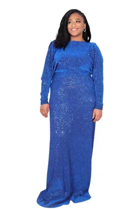 Blue Shiny Dress Sparkling