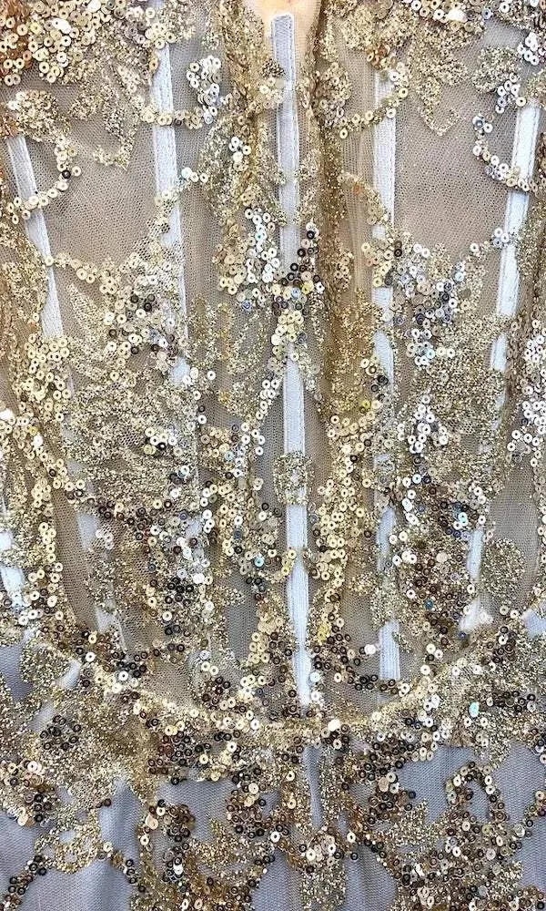 Elegant Golden Evening Dress