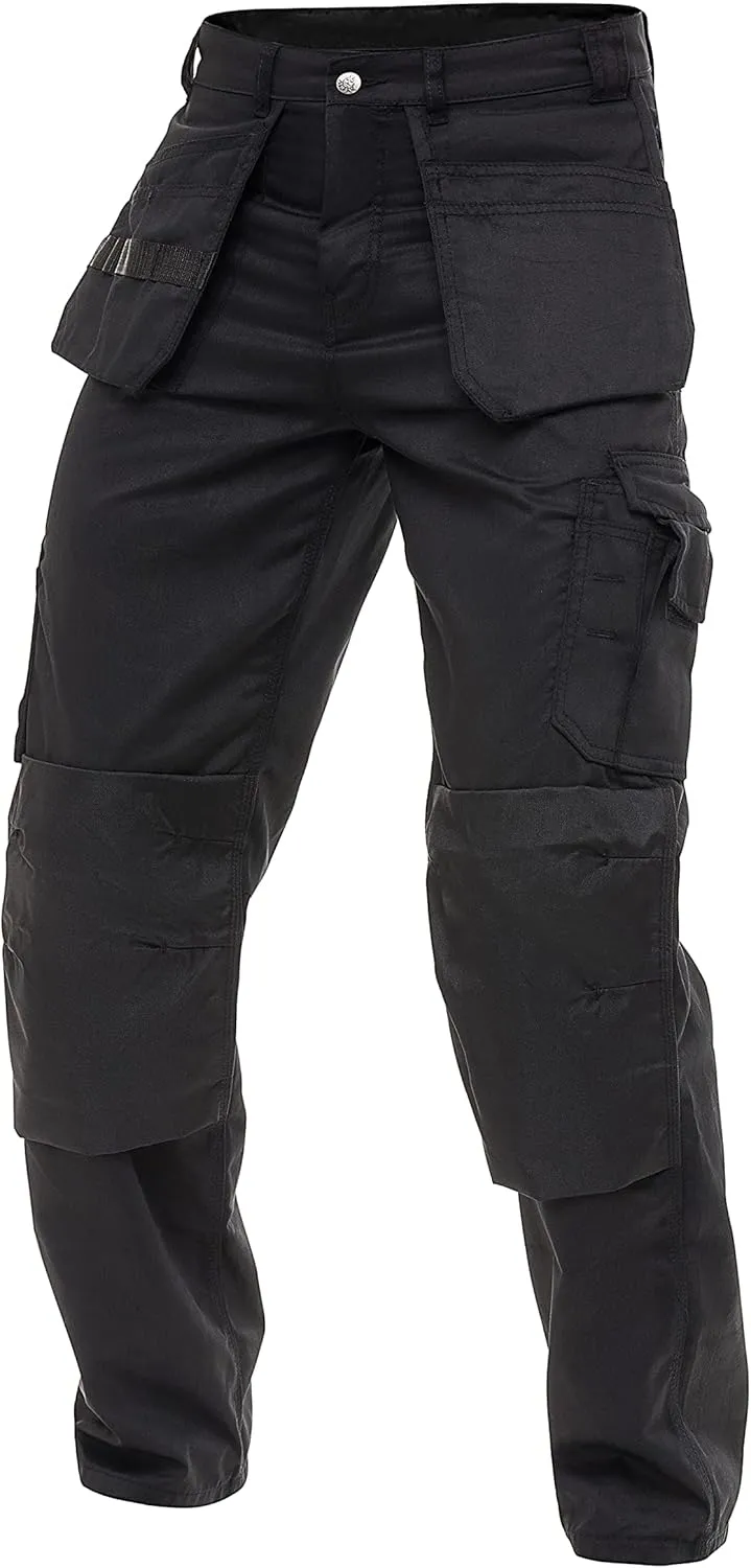 FASHIO FF Men's Tactical Field Cargo Pants Knee Reinforced Work Pants with Holster Tool & Utility Pockets Cordura Trousers