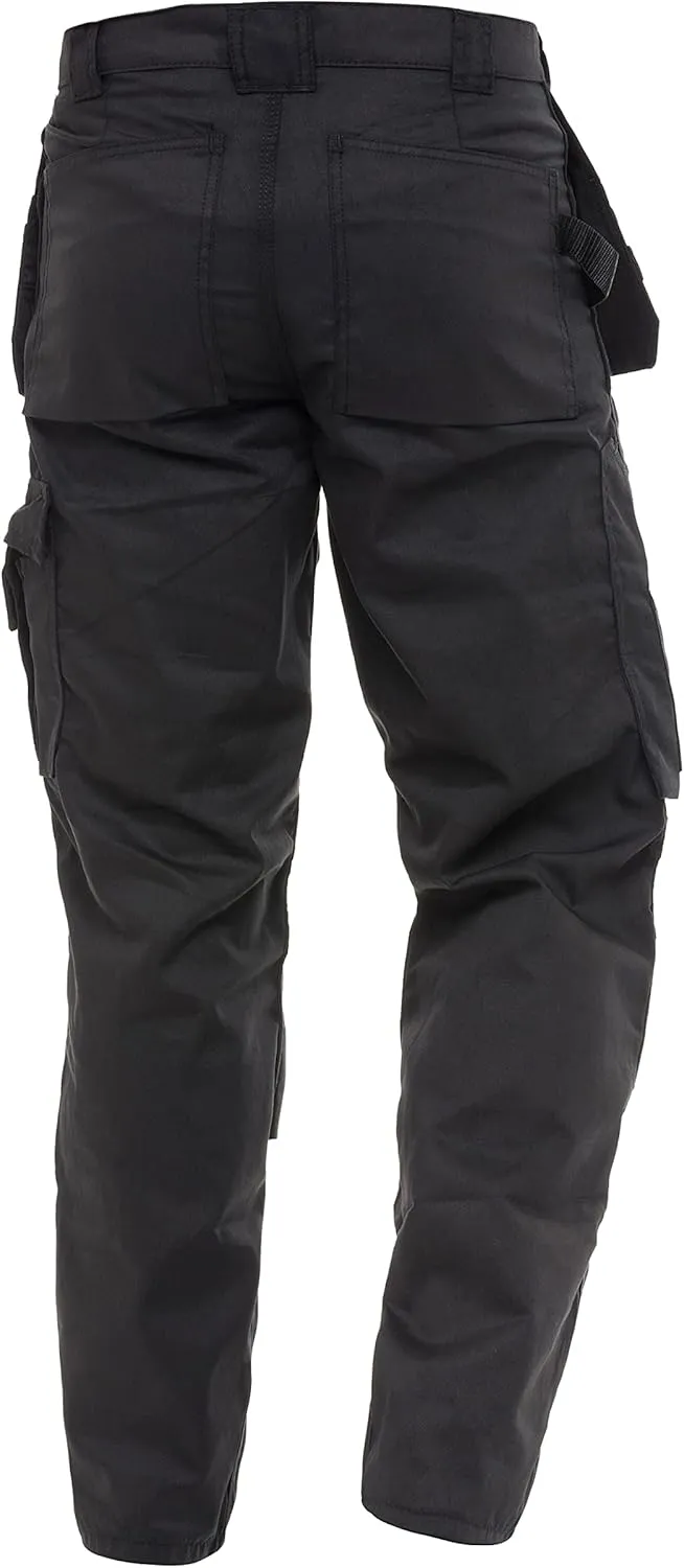 FASHIO FF Men's Tactical Field Cargo Pants Knee Reinforced Work Pants with Holster Tool & Utility Pockets Cordura Trousers