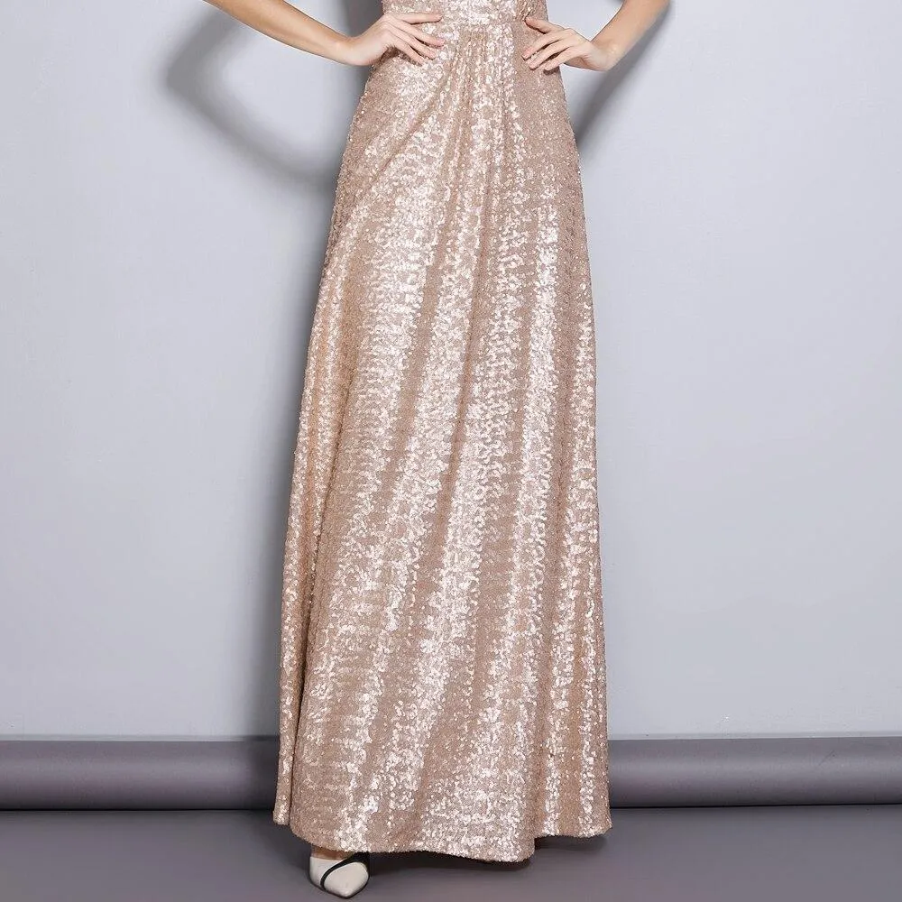 FashionSierra - Party Prom Thick Sequined Elegant Long Runway Dresses