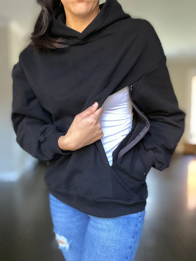 Gingerbread Chenille Patch Hooded Sweatshirt