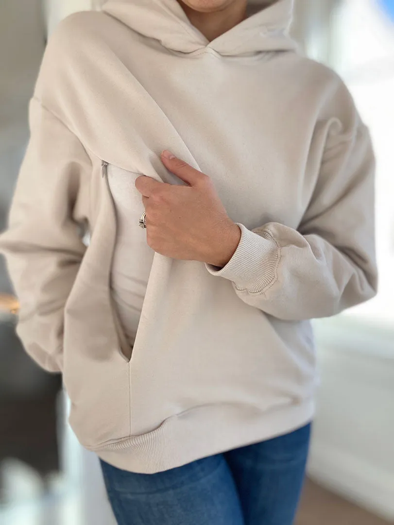 Gingerbread Chenille Patch Hooded Sweatshirt