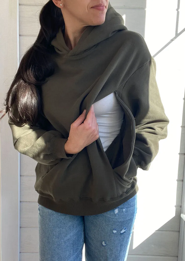 Gingerbread Chenille Patch Hooded Sweatshirt