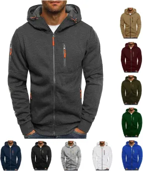 Hoodies for Men Zip up Lightweight Hoodie Hooded Sweatshirt Drawstring Casual Fashion Jacket Fall Tops with Pockets