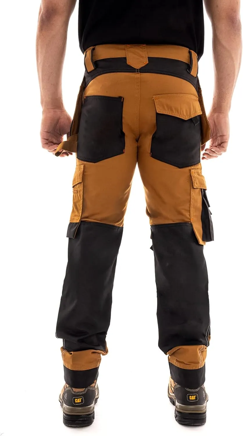 Juicy Trendz Men's Heavy Duty Work Cargo Pants – Reinforced Knees, Multi-Pocket Trousers for Construction & Mechanics