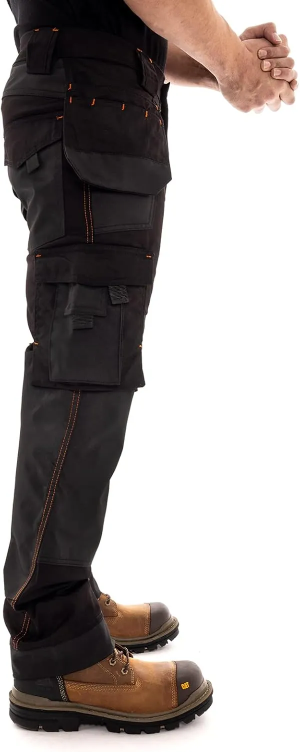 Juicy Trendz Men's Heavy Duty Work Cargo Pants – Reinforced Knees, Multi-Pocket Trousers for Construction & Mechanics