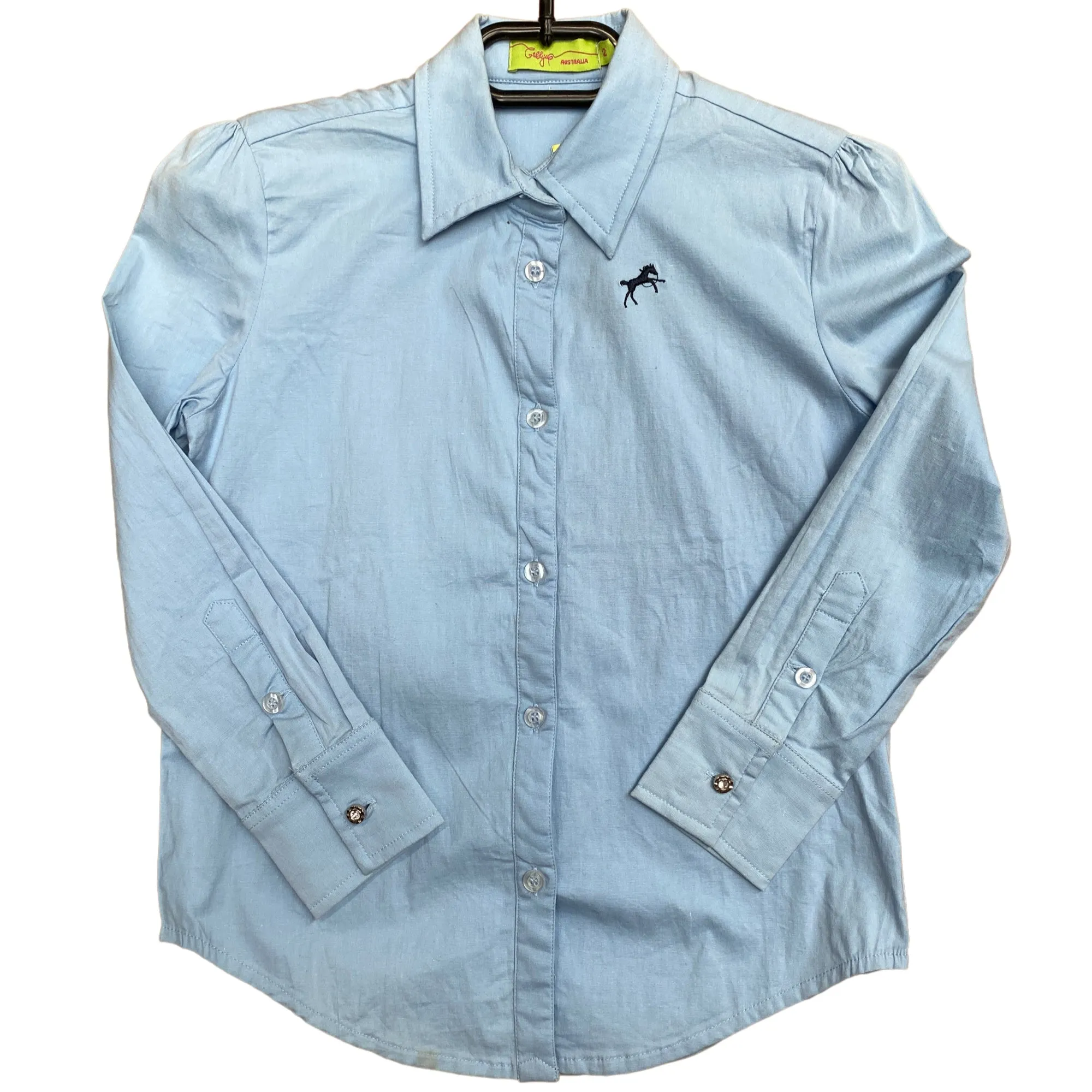 Kids Long Sleeved Button Up Shirt