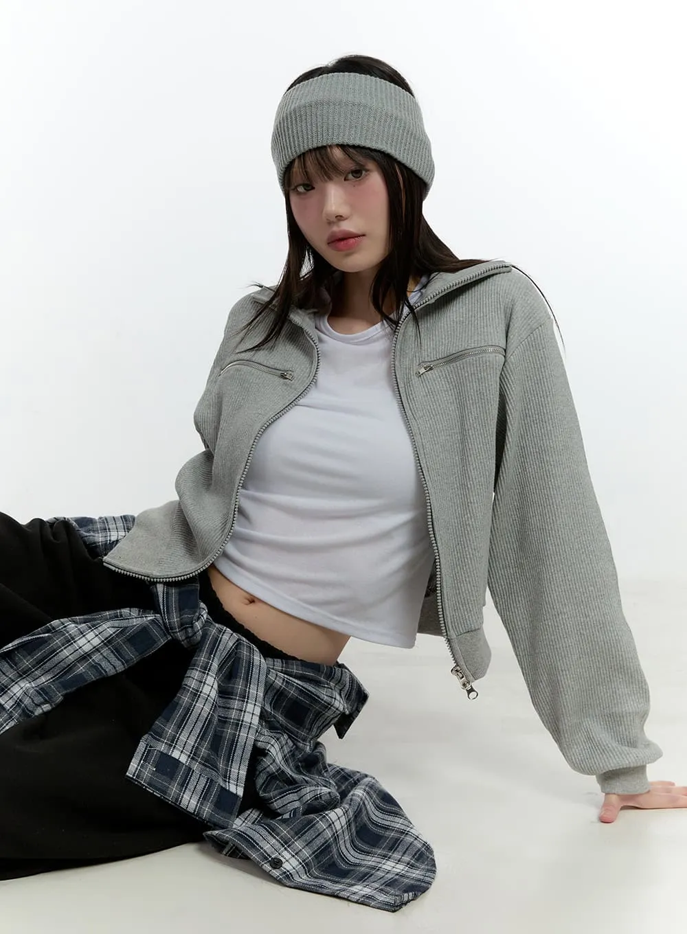 Loose-Fit Checkered Buttoned Shirt CF507