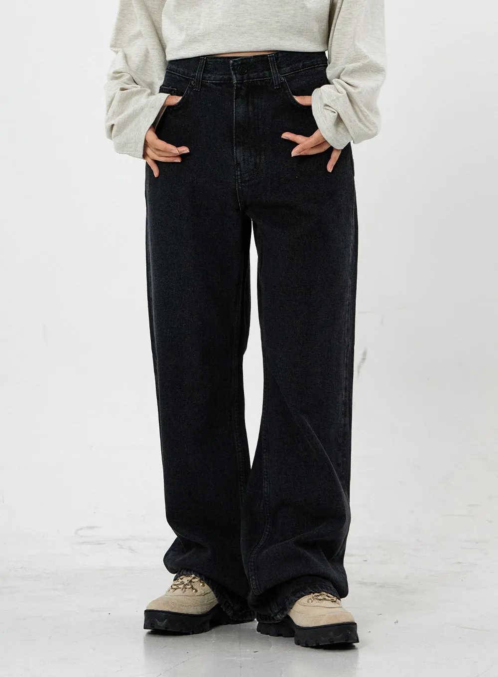 Loose Fit Long Sleeve T-Shirt Top Unisex CS21