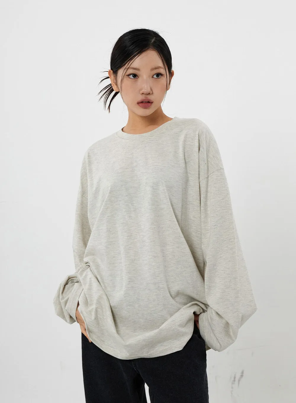 Loose Fit Long Sleeve T-Shirt Top Unisex CS21