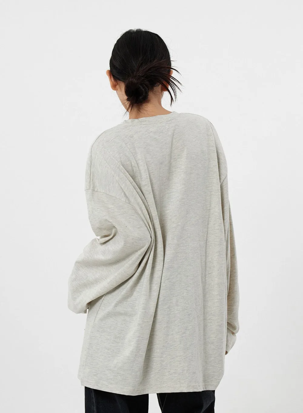 Loose Fit Long Sleeve T-Shirt Top Unisex CS21