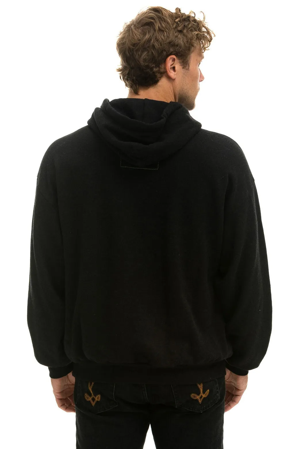 MADE IN CALIFORNIA RELAXED PULLOVER HOODIE - BLACK