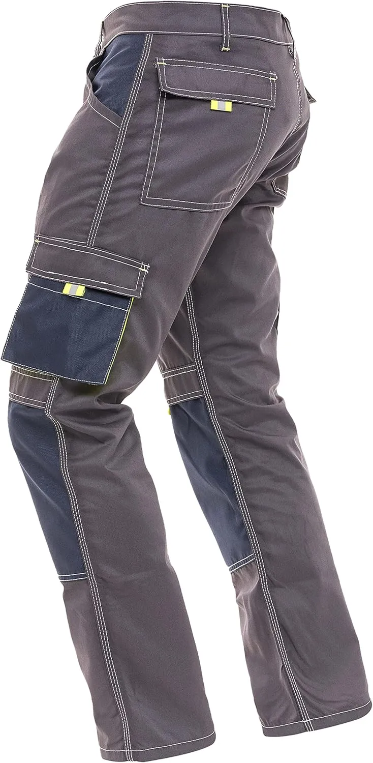 Men's Painter Pants Carpenter Tactical Field Pants Cargo Trousers with Cordura Reinforced Knees Pads & Utility Pockets