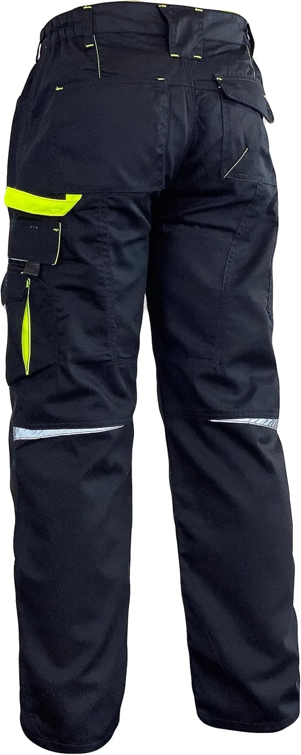 Men's Tactical Work Pants – Cordura Knee Reinforcement, Multi-Pocket Cargo Utility, Durable & Casual Combat Trousers