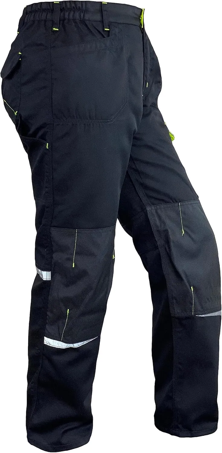 Men's Tactical Work Pants – Cordura Knee Reinforcement, Multi-Pocket Cargo Utility, Durable & Casual Combat Trousers