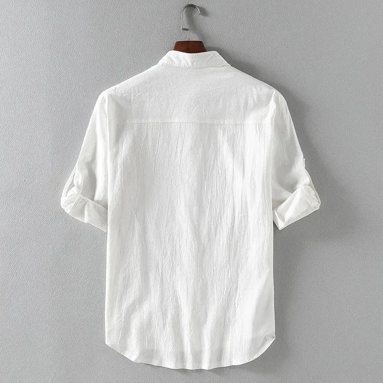 MIZUKI LINEN BUTTON-UP