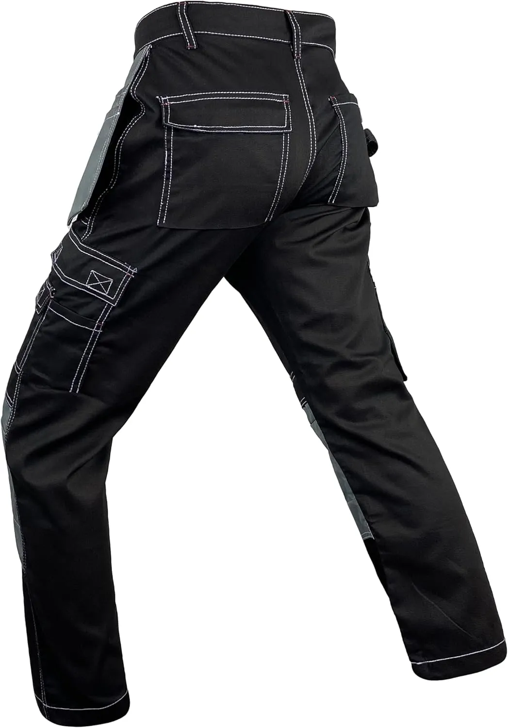 Notus Men’s Workwear Tactical Cordura Knee Construction Utility Cargo Work Trousers Pants with Holster Pockets