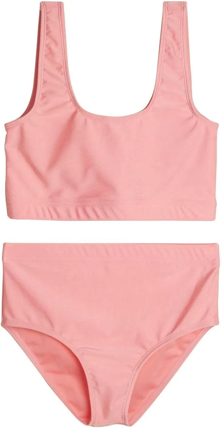 Real Essentials 3 Pack: Girl's 2-Piece Beach Sport Bikini Swimsuit - Swimwear for Girls UPF 50 