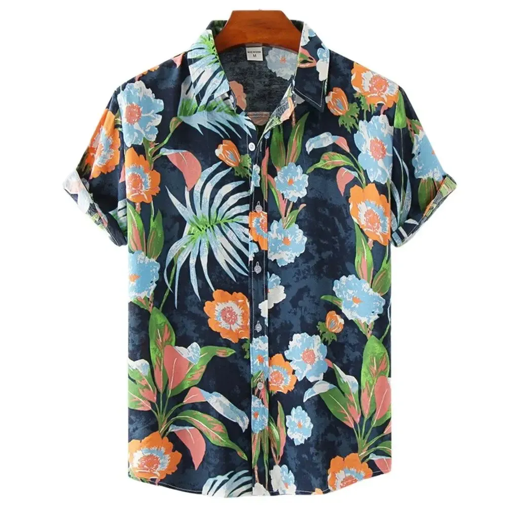 RETRO FLORAL BUTTON-UP