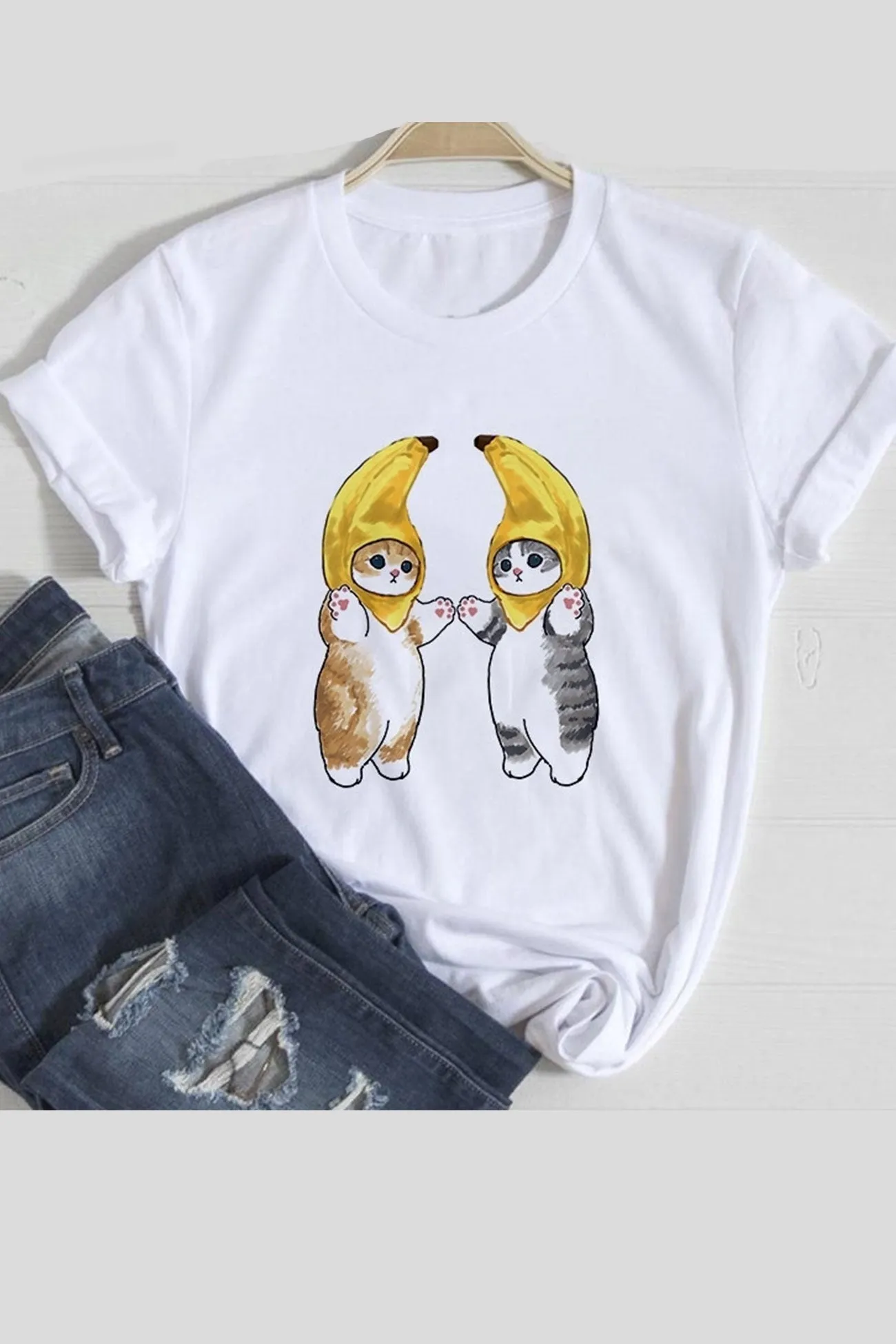 TastyHottie - Lovely Cats Graphic T-shirts