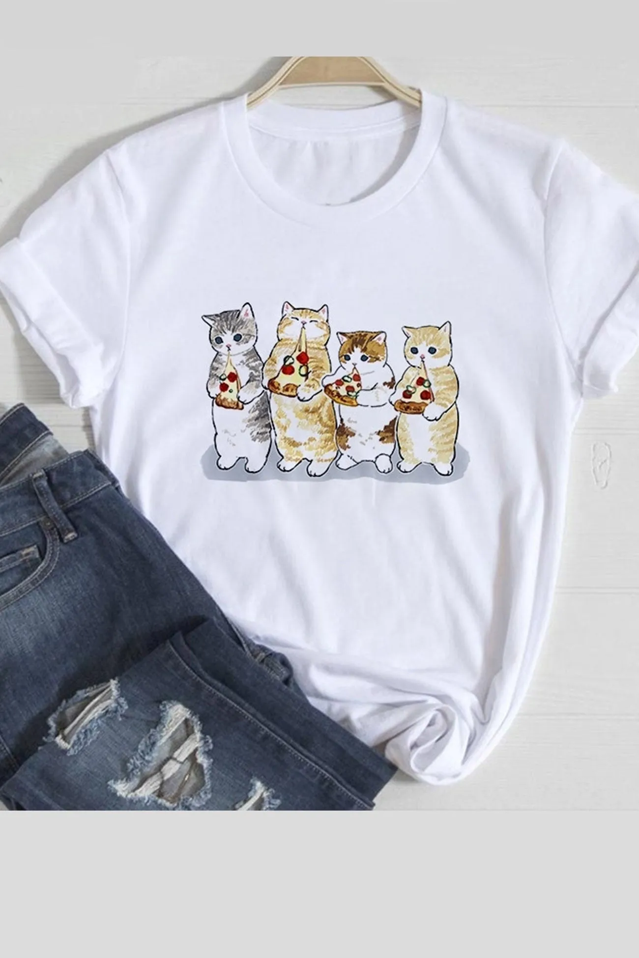 TastyHottie - Lovely Cats Graphic T-shirts