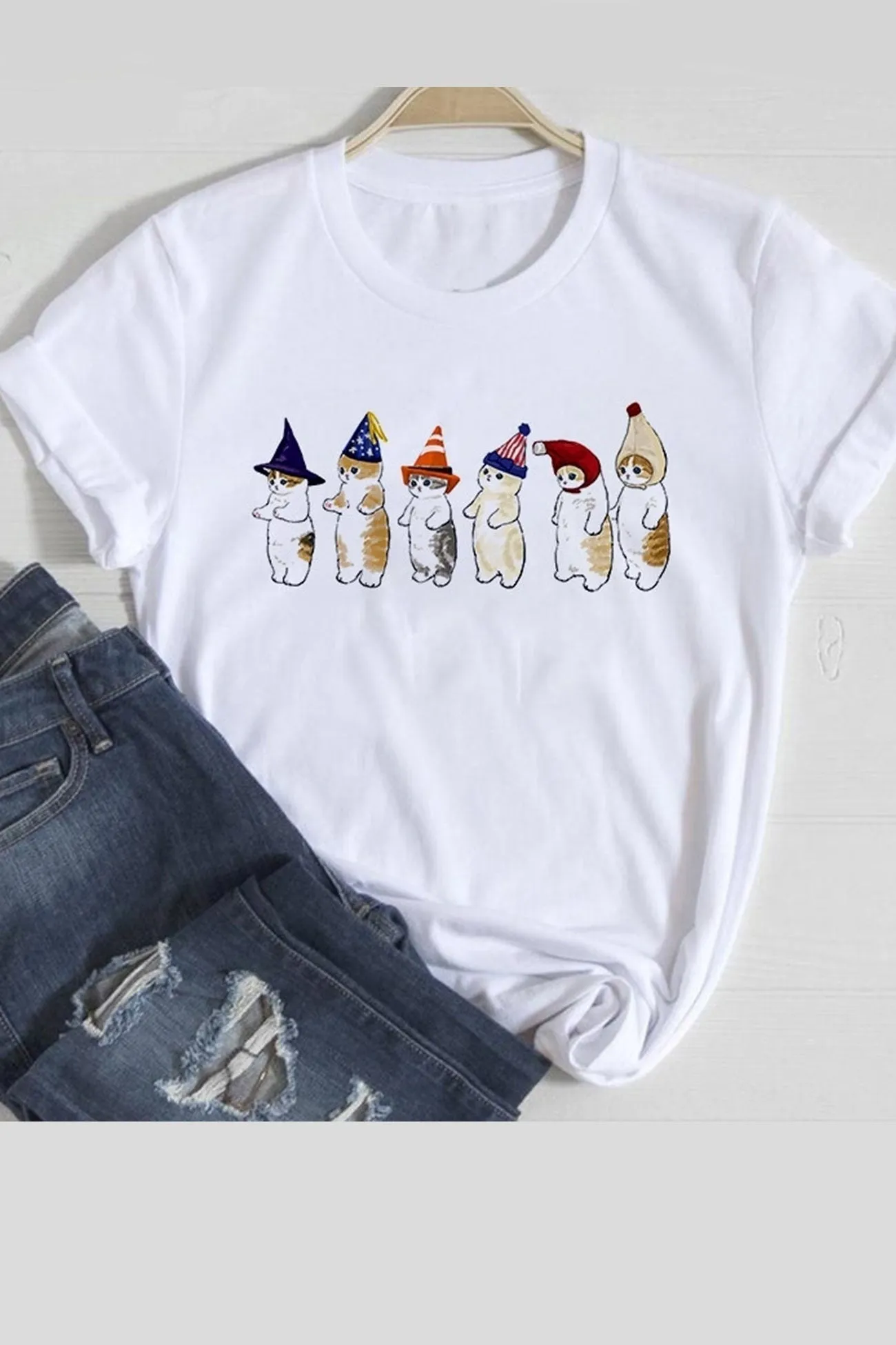 TastyHottie - Lovely Cats Graphic T-shirts