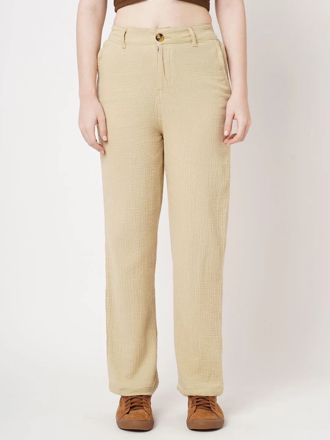 Women High Rise LOOSE STRAIGHT Jeans