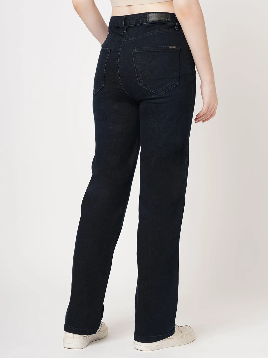 Women High Rise LOOSE STRAIGHT Jeans