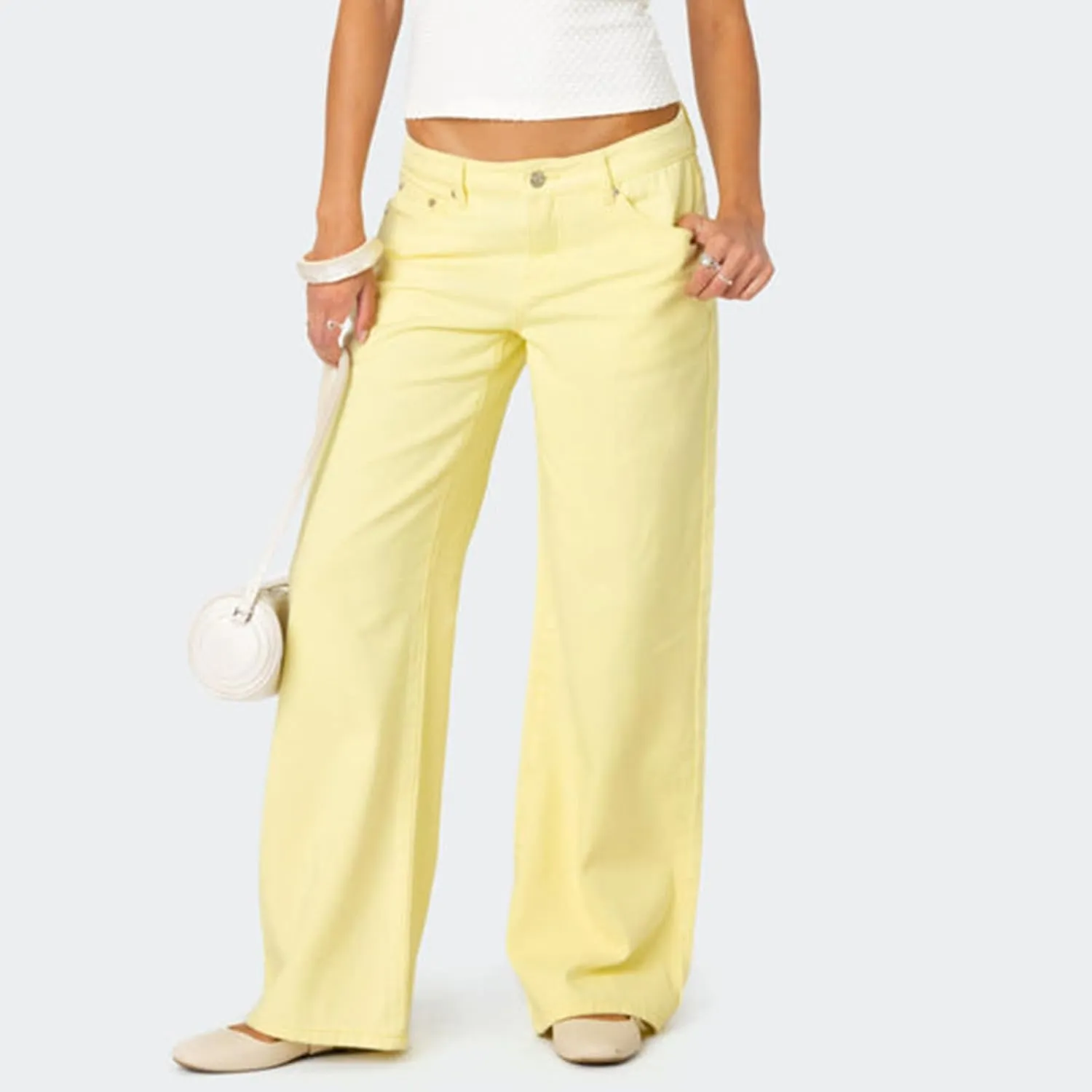 Women Y2k Low Rise Baggy Jeans Vintage Boyfriend Loose Fit Straight Wide Leg Jeans Casual Long Denim Pants